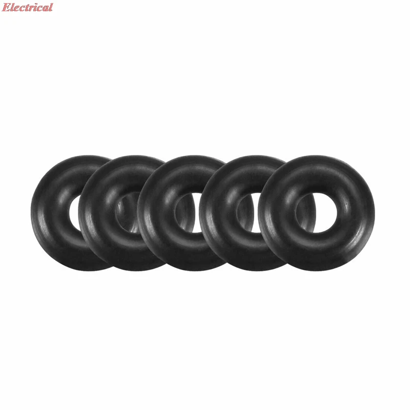 6mm x 2mm Nitrile Butadiene Rubber O Ring Oil Sealing Ring Gasket Black