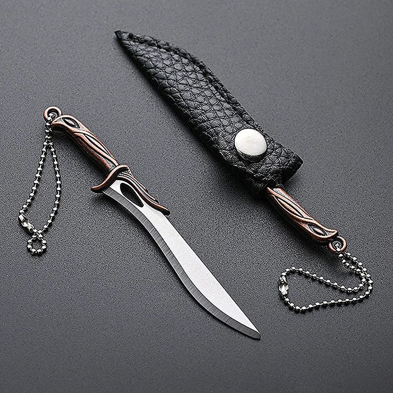 Mini cuchillo portátil, llavero, adecuado para abrir regalos de vacaciones y entrega exprés, cuchillo no plegable, accesorios colgantes, nuevo