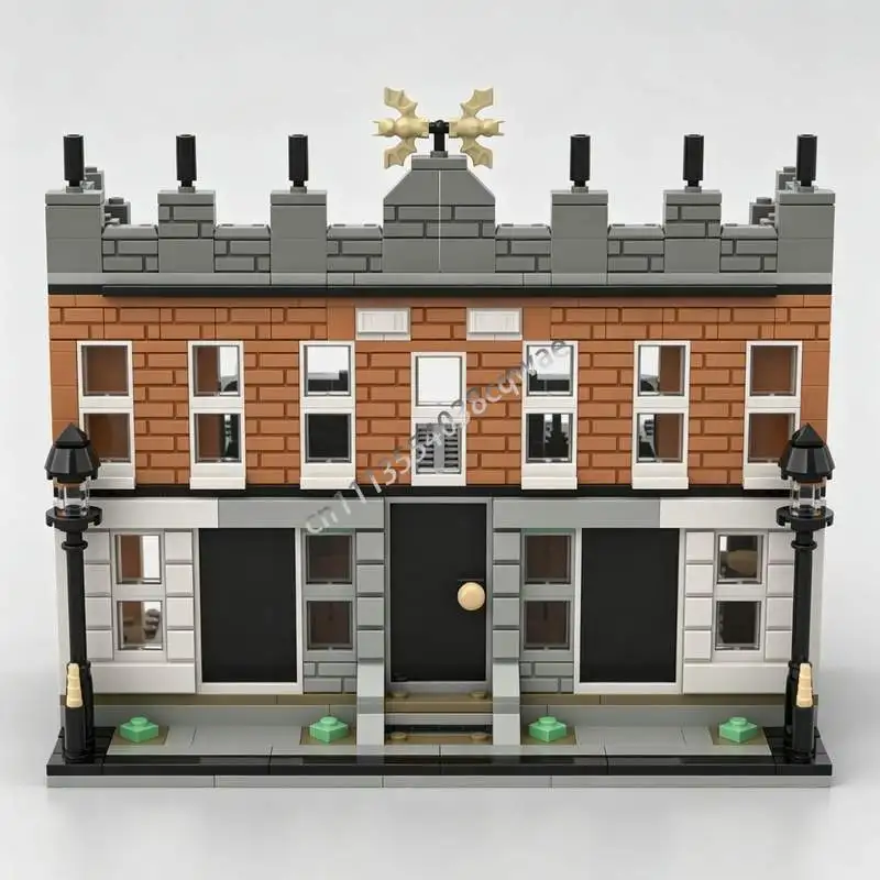 602PCS Magical Manor Square Modular MOC Creative Street View Model Custom Puzzle Architecture DIY Assembly EducationalToy Gift
