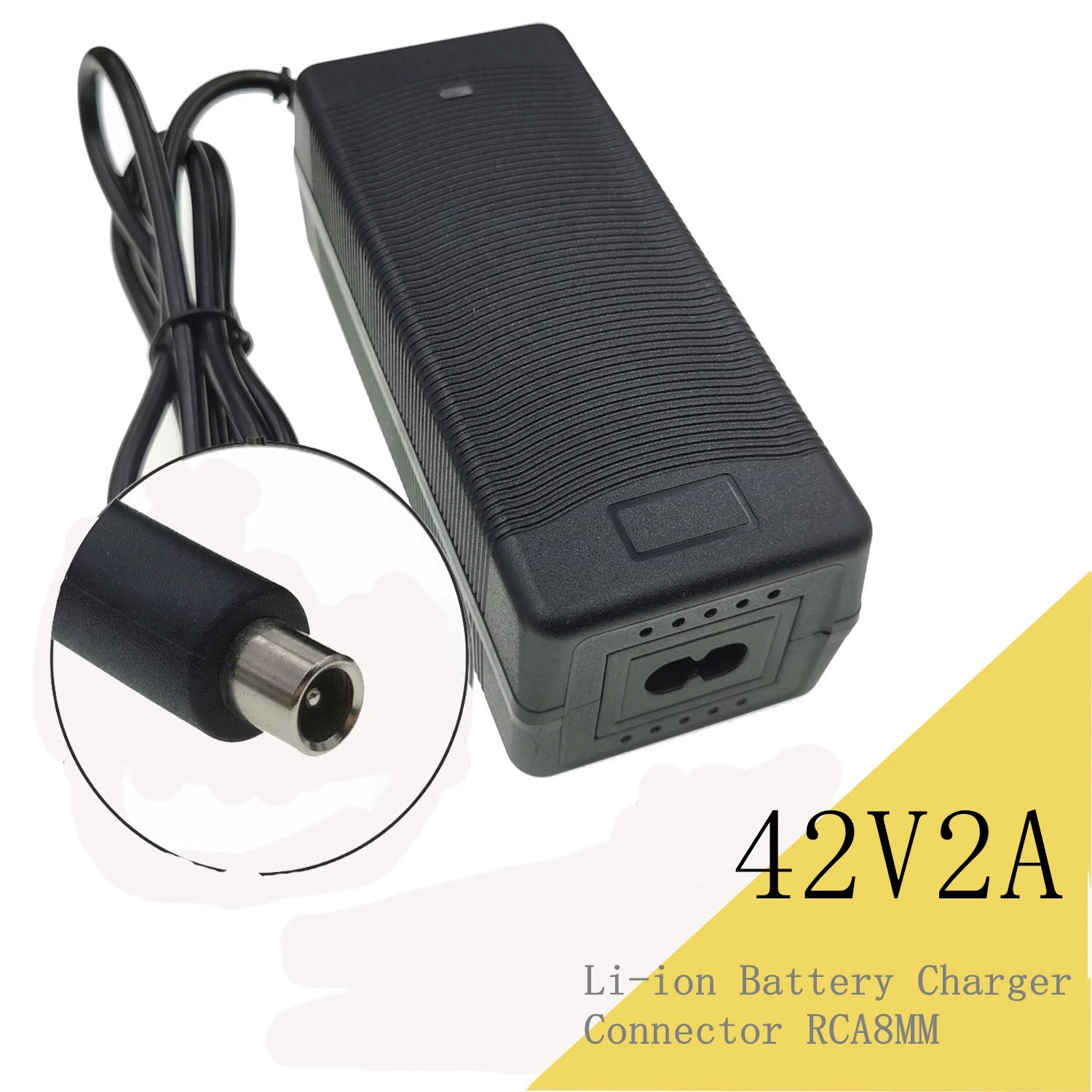 

42v 2a Li-ion Battery Charger For 10s 36v Lithium Battery Pack With Rca8mm Connector