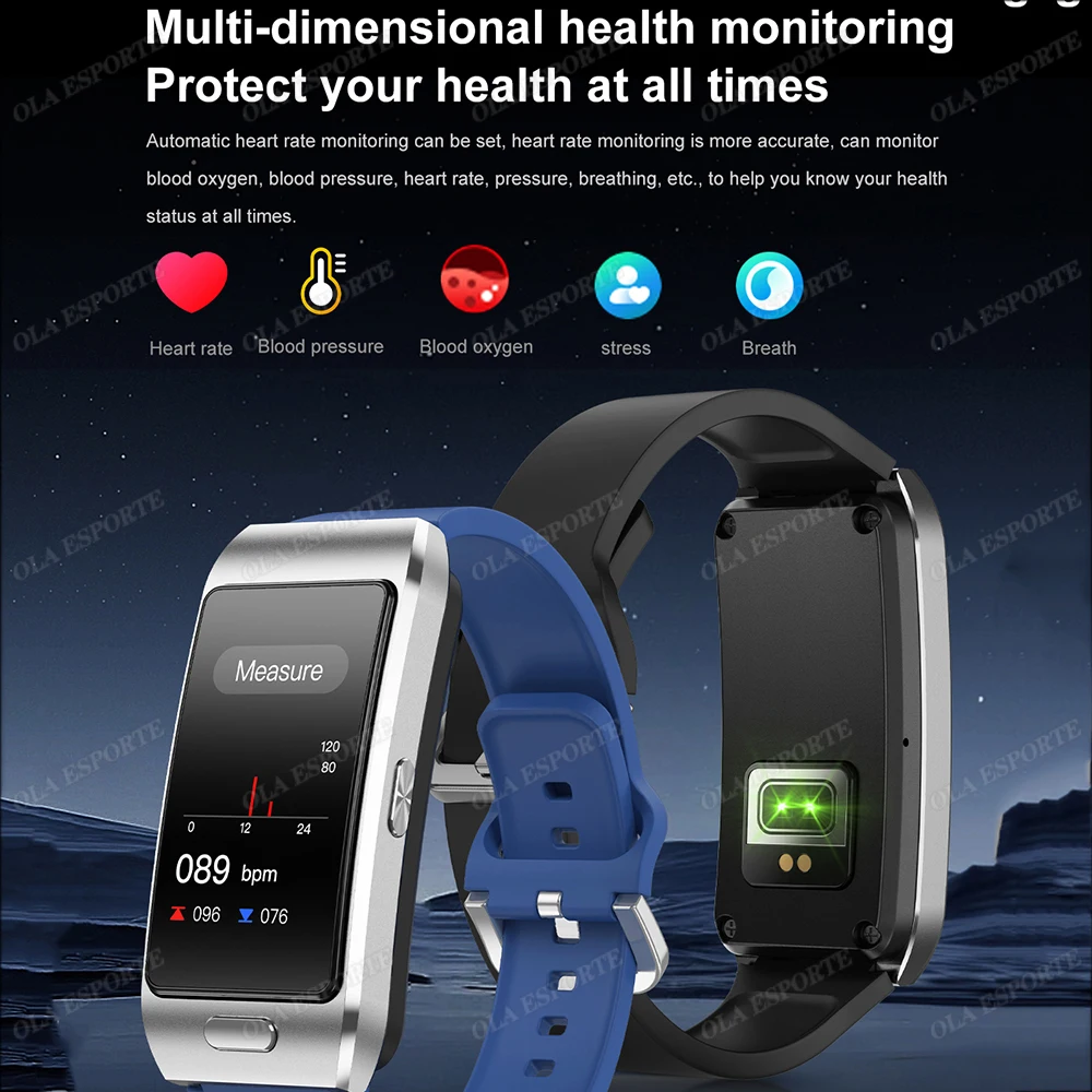 2025 New Fashion Smartwatch Headphones Men 1.57 Inch 200*320 Bluetooth Calls Heart Rate Health Monitor Bracelet For Android IOS
