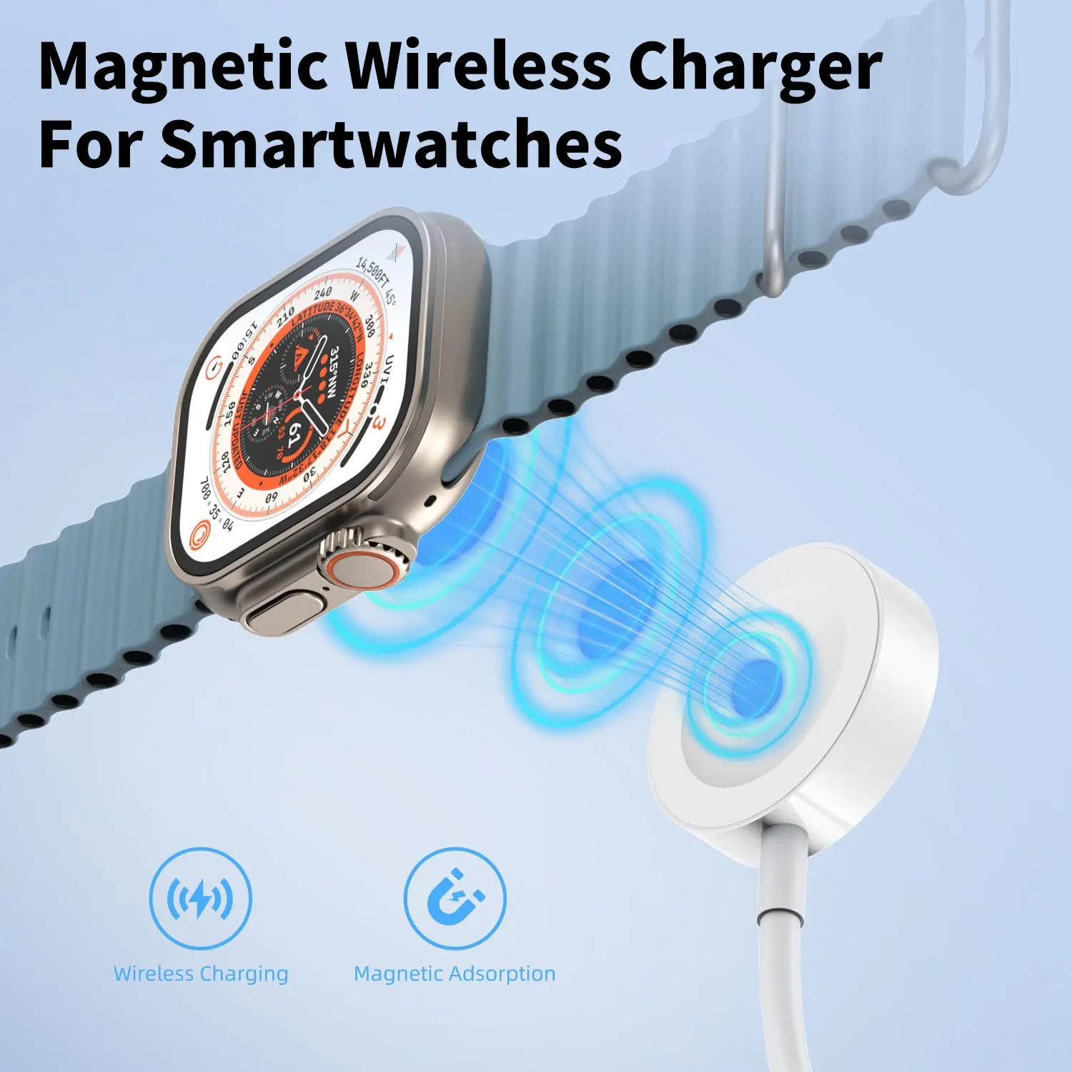 

Magnetic Charger For S8Pro S7Pro DT3 DT7 Smart Watch Portable USB Charging Cable Universal Wireless Magnetic Charger Smartwatch