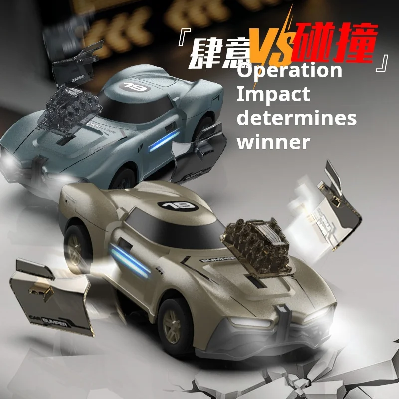 New product set of two kids remote control bump car rc drift collision ejection racing double competitive electric kids holiday