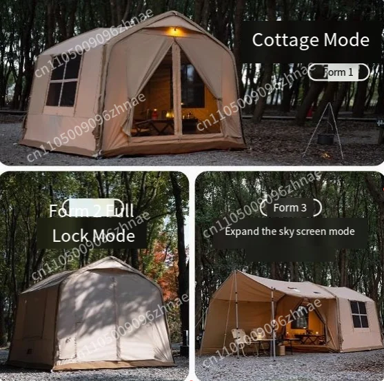 Outdoor Fully Automatic House Type Inflatable Camping Tent Windproof, Rainproof, Breathable Camping Inflatable Quick Setup