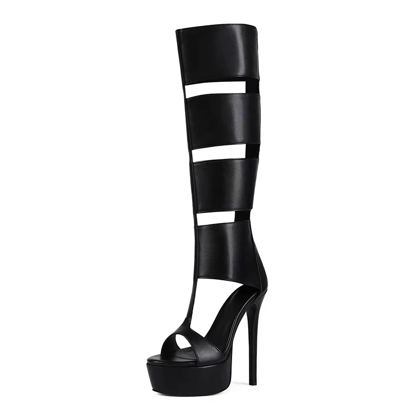 صندل نسائي مثير بكعب عالٍ وحزام حذاء للحفلات بمقدمة مفتوحة #2