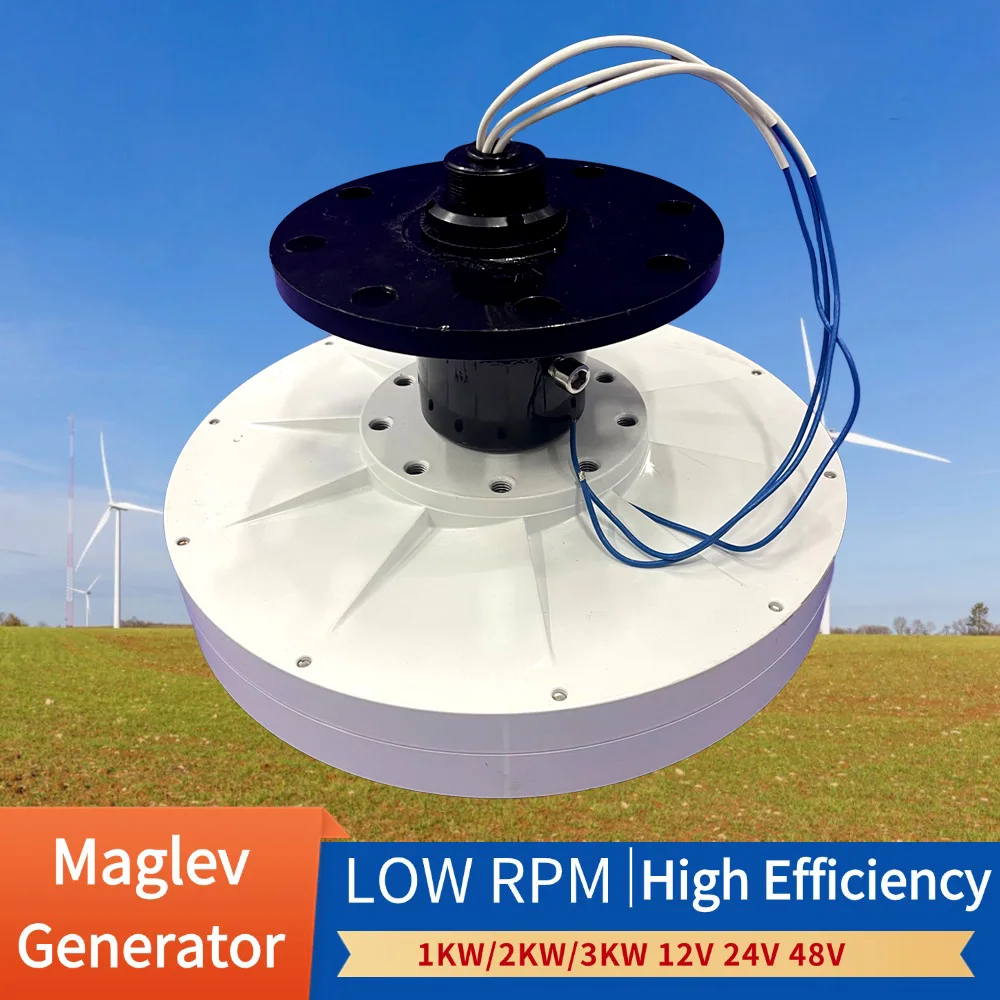 3000W 12V 24V 48V Brushless Rare Earth Permanent Magnet Alternative Energy Generator DIY Vertical Wind Turbine Windmill