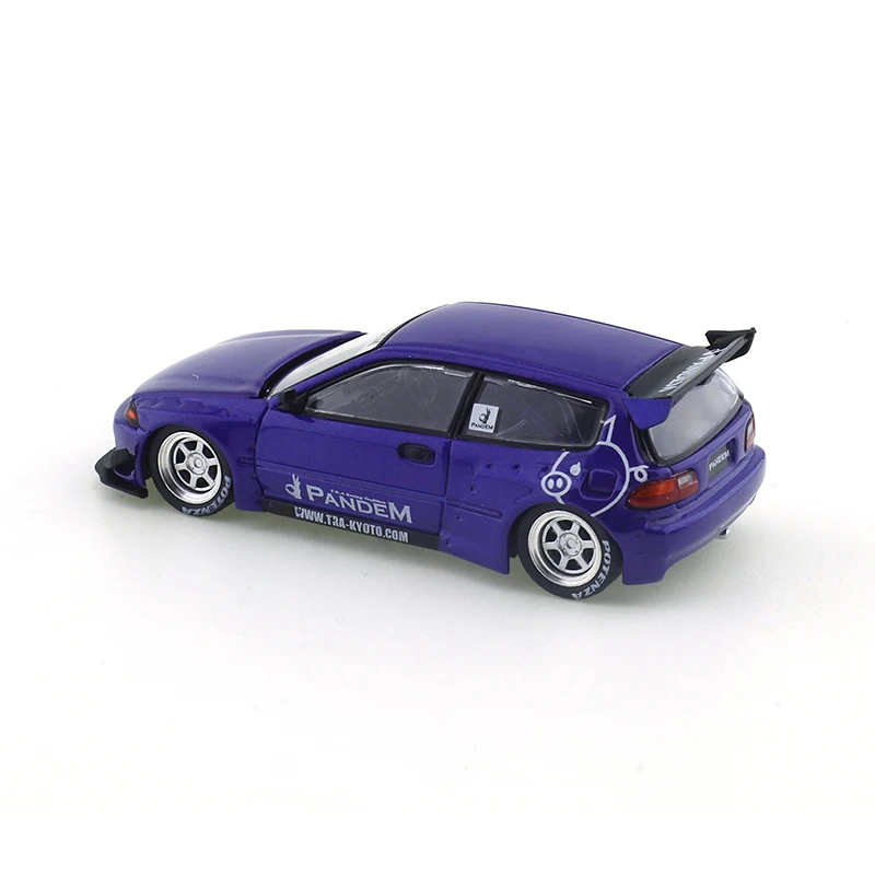 XCARTOYS POP RACE 1/64 PANDEM Civic EG6-Metallic Blue Cars Legering Motorvoertuig Diecast Metaal Model Kinderen Kerstcadeau Speelgoed voor Jongens