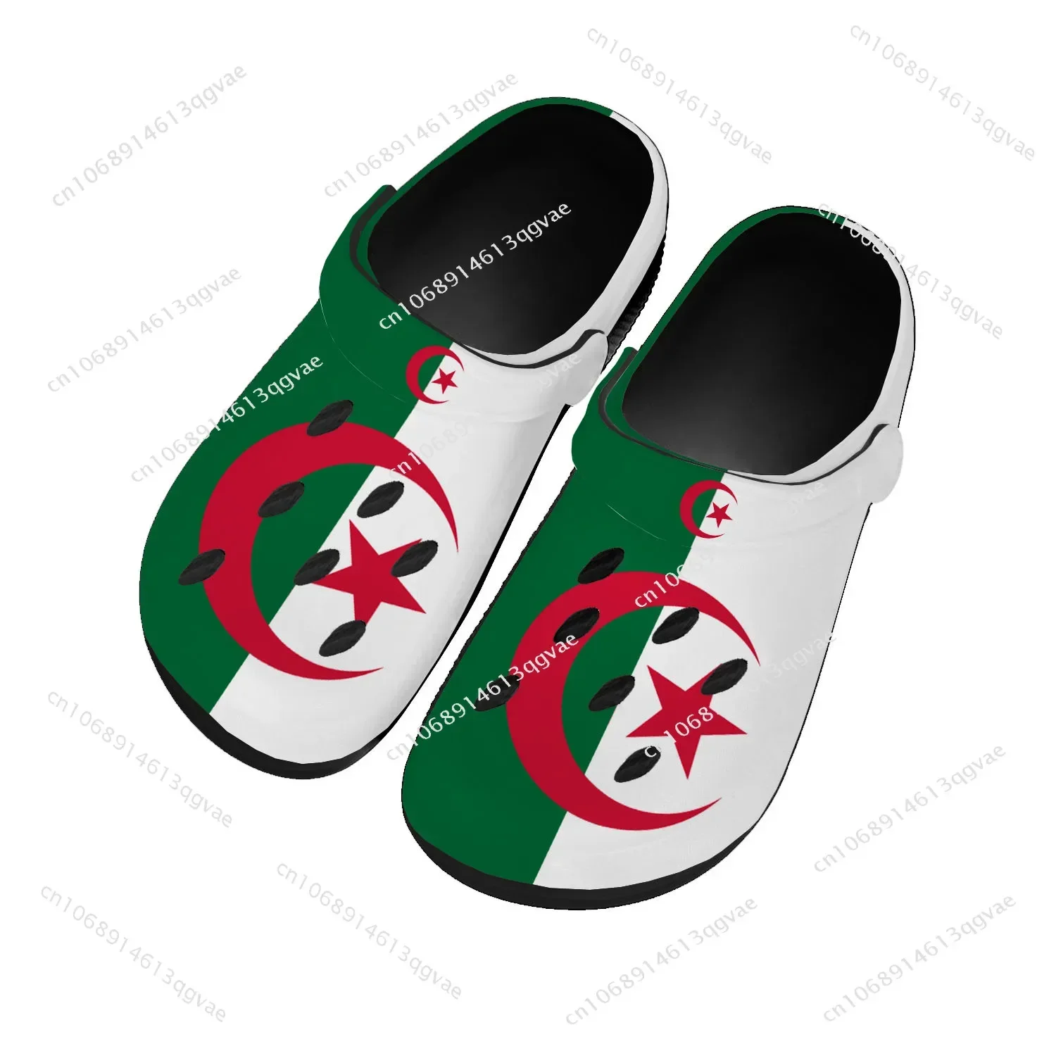 

Algerian Flag Home Clogs Custom Water Shoes Mens Womens Teenager Algeria Shoe Garden Clog Breathable Beach Hole Slippers Balck