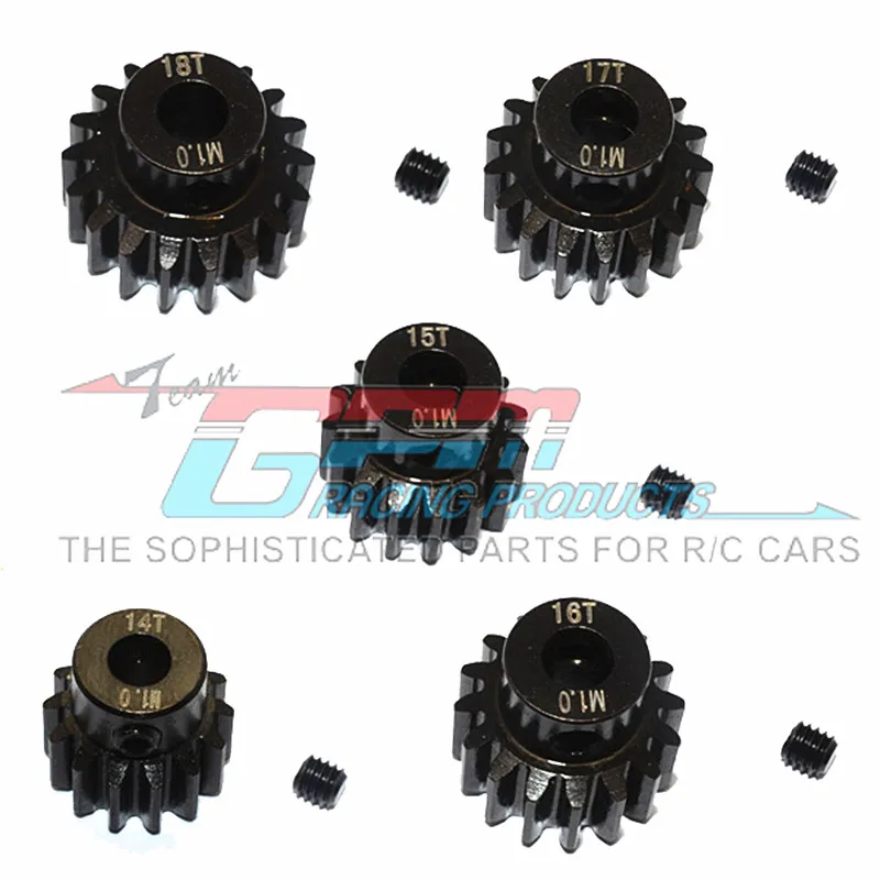 GPM Hardened Steel Friction Gear M1.0 Moda Shaft 5MM (14T- 18T) Piece Pinion #6488-#6491 For TRAXXAS X-MAXX 1/5 8S X MAXX Parts