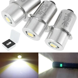 1W P13.5S Bulb 3V/4.5V/6V Flashlight Bulb 200LM 6000K Cold White Light LED Torch Bulb 360°Lighting Angle Replacement Bulb for