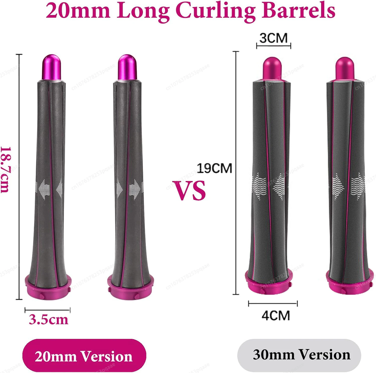 Auto Hair Dryer Curling Attachment 20/30mm Curling Nozzle For Dyson Airwrap&HairDryer Attachment Styling Nozzles For Dyson HD08