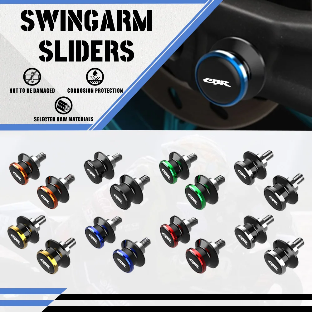 

Motorcycle Swingarm Spools Rear Stand Screws Sliders FOR HONDA CBR1100XX BLACK CBR 1100 XX 1997-2007 2006 2005 2004 2003 2002 01