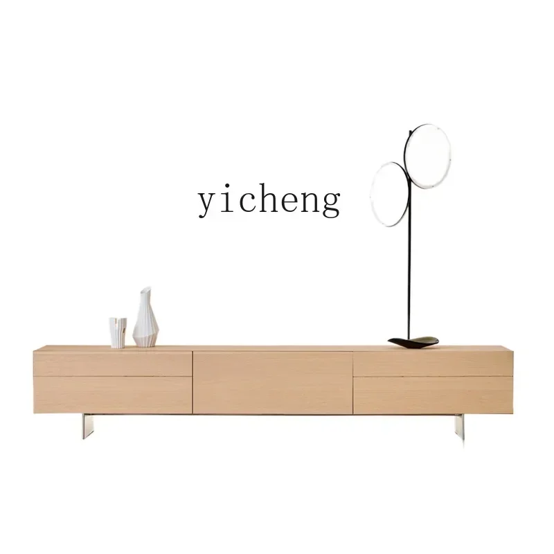 

Living Room Side Cabinet Gray White Floor Cabinet Log Modern Simple TV Cabinet