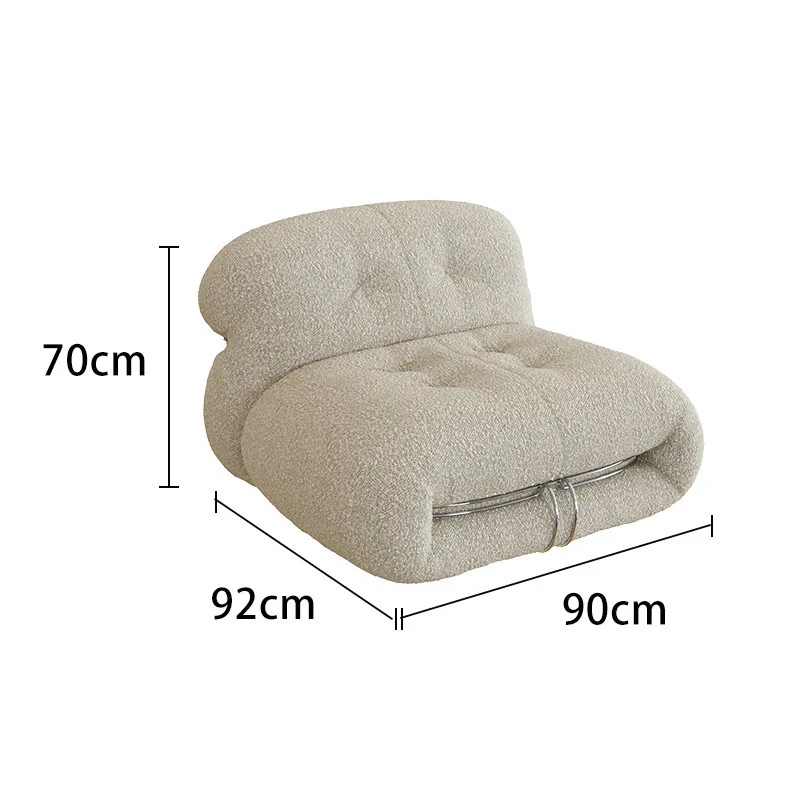 Retro Kouga hippo sofa Nordic creative designer leisure lounge chair new simple single person sofa chair