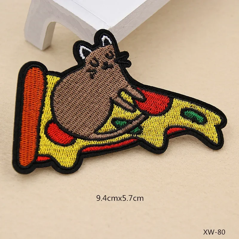 Jeans Embroidery Patch Food Funny Iron On Patches For Clothes Cheap Embroidered Patches For Kids Applique Patch Clothing