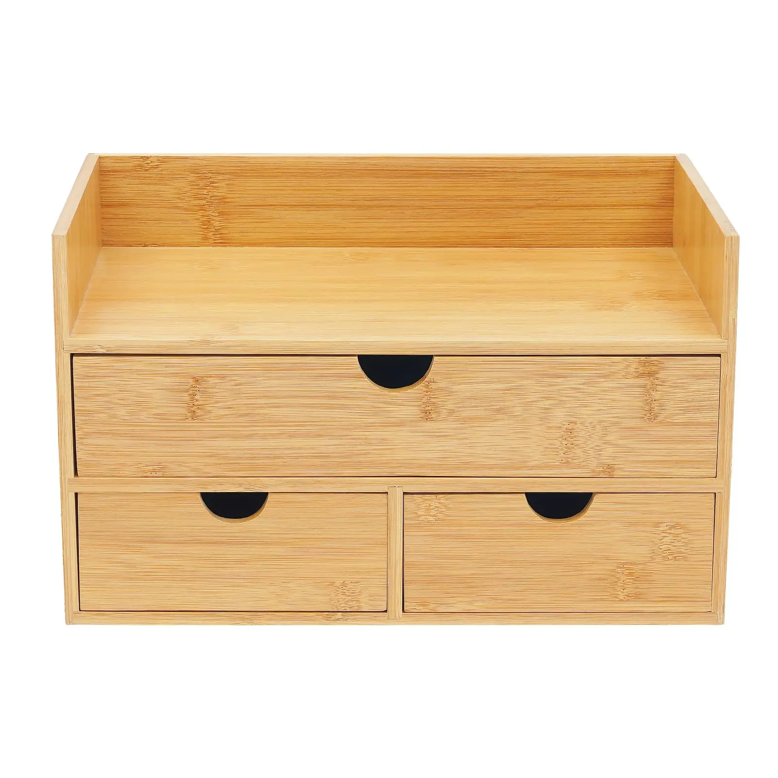 

Бамбуковый настольный органайзер, 100% оригинальный мини-бамбуковый ящик для стола, настольный органайзер для хранения, органайзер для хранения с 3 ящиками для офиса