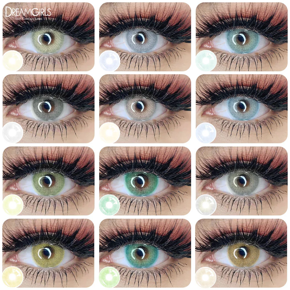 Lentes de contacto de Color de belleza para ojos, de Color Natural lentes estéticas, dos piezas