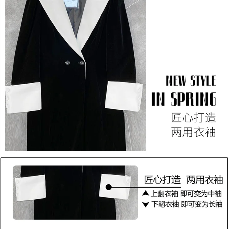 

Women Trench Coat Feminino Femme Fitted Fold Trendy Loose-Fit Fashionable Spring Autumn Oversize Overwear Trun-Down Maxi Warm