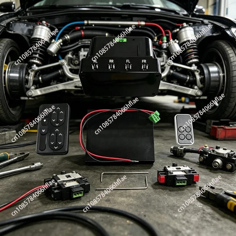 Wireless Remote Controller for Pneumatic Solenoid Valve, Air Lift Ride Suspension Remote Control Kit