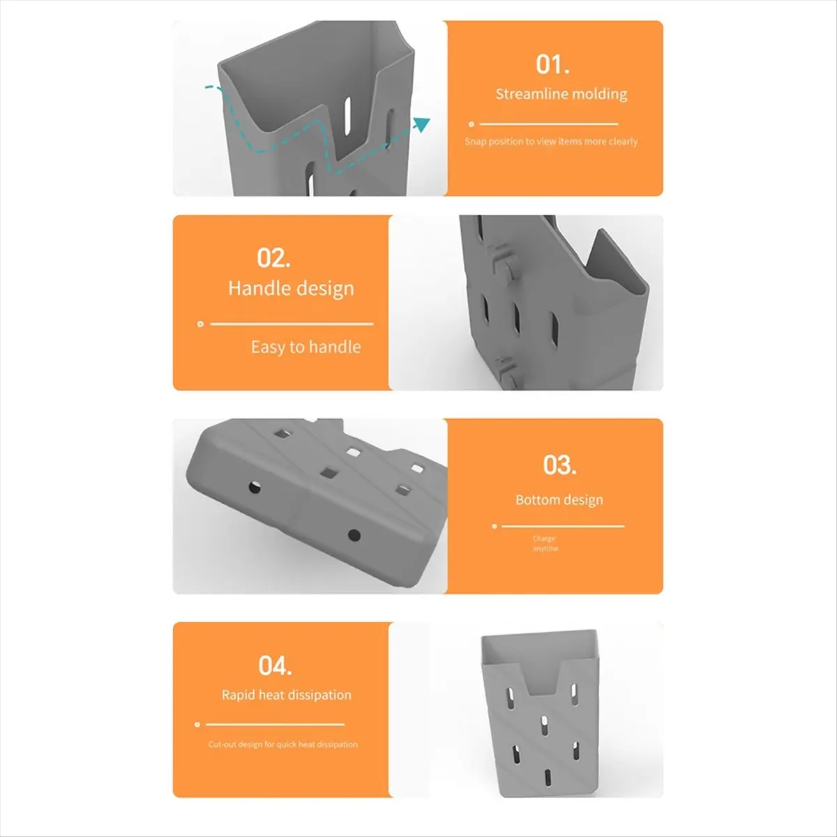 

ABJV Silicone Phone Holder for Bogg Bags Soft Silicone Insert Case Cell Phone Holder Phone Storage Bag Gray