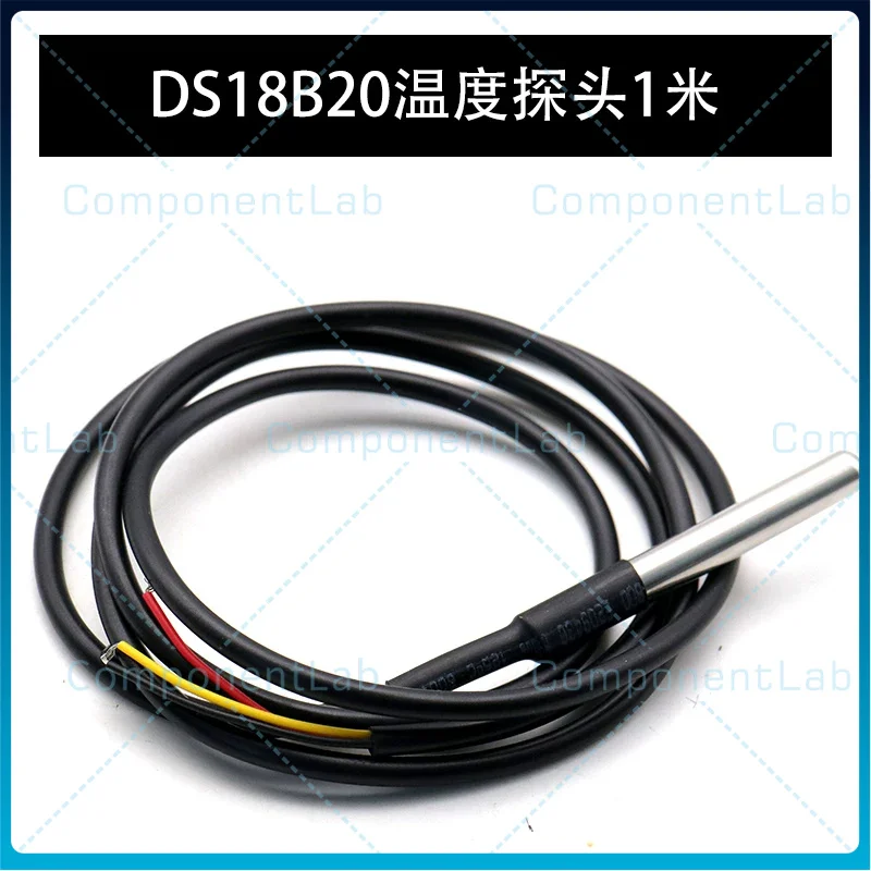 10-50pcs Stainless Steel Enclosed Waterproof DS18B20 Probe Temperature Sensor 18B20