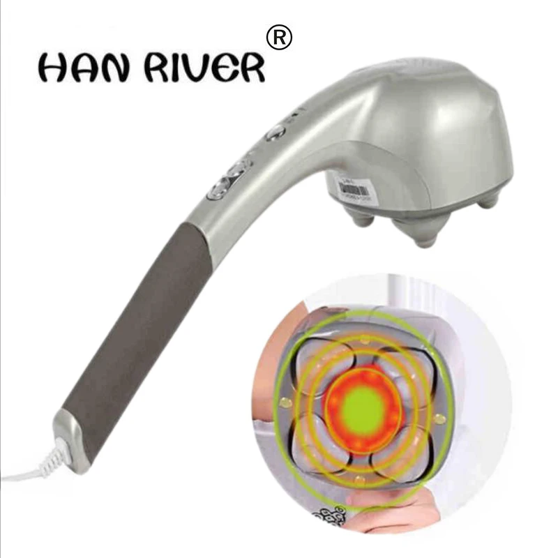 Senior 4 heads massager stick electric massager cervical spine Multi-function full-body vibratory massage hammer with neck waist
