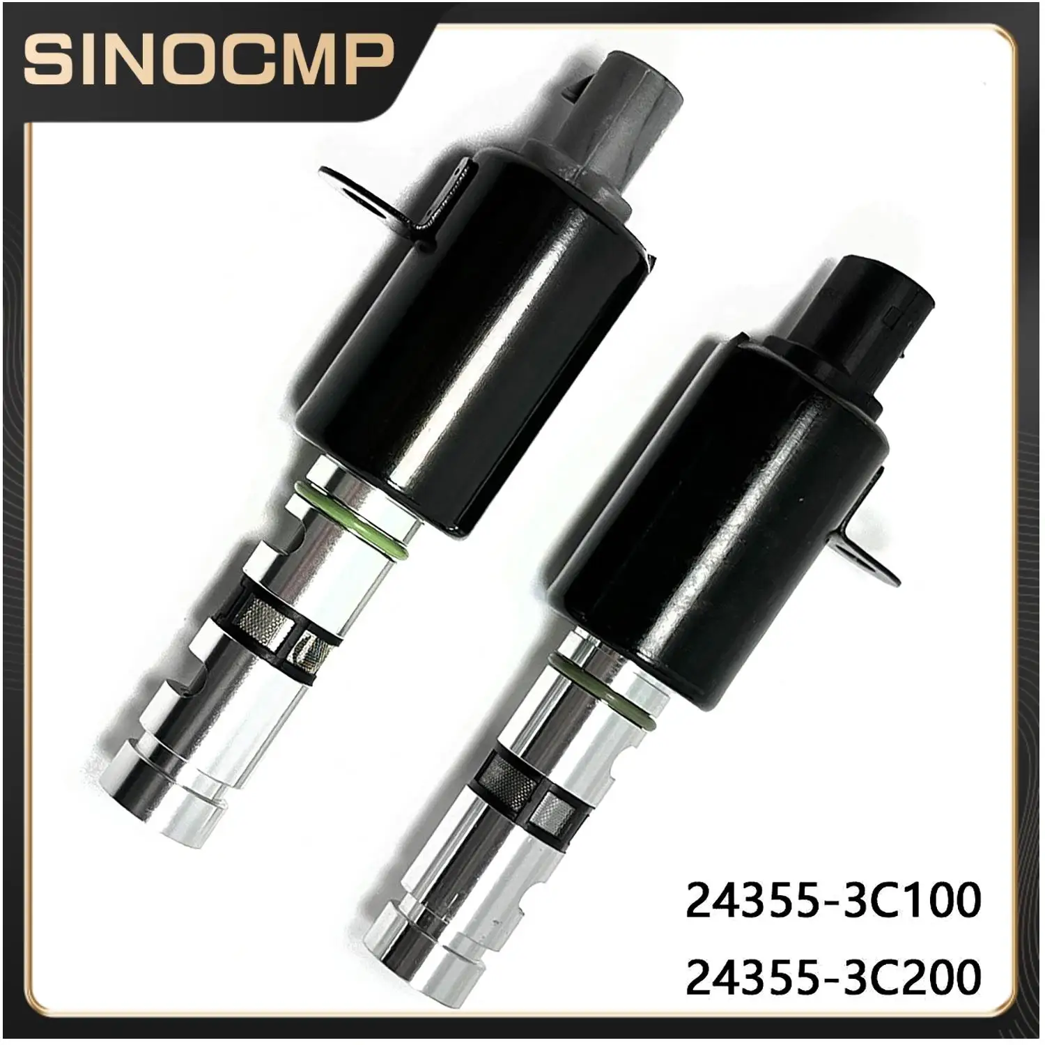 

1set Oil Control Valve Left & Right 243553C100 243553C200 for 2006-2012 Hyundai Azera 3.3L 3.8L Engine Parts Engines &Components