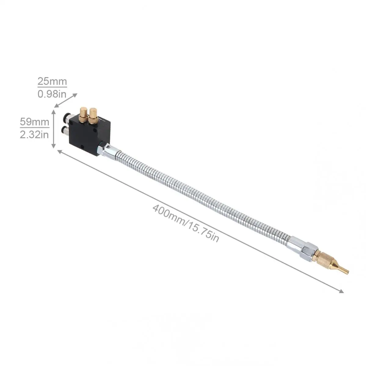 Mist Coolant Lubrication Spray System with Check Valve and Flexible Pipe for Metal Cutting Engraving Cooling CNC Milling Drill