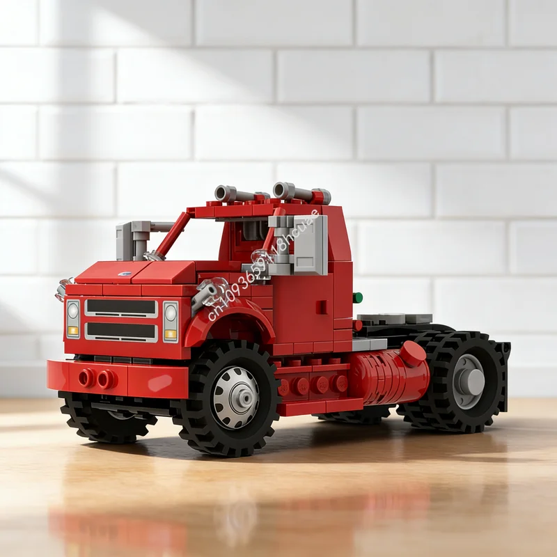 

228 деталей MOC: Модель трактора Chevrolet, строительные блоки, конструктор, развивающая игрушка, креативный подарок на Рождество для детей