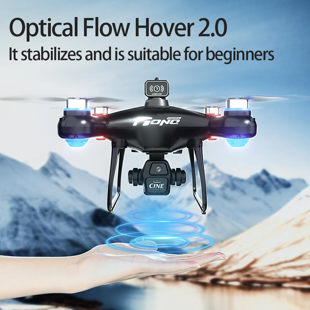 Dron de Control de pantalla de aire E55, Dron profesional ancho RC, cámara HD 4K, helicóptero plegable, avión, Quadcopter, juguetes de regalo para niños