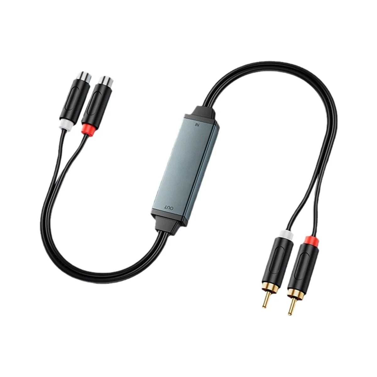 Aislador de Audio de 3,5mm, aislador de tierra común, filtro auxiliar de reducción de ruido con Cable de Audio 2/2 para reproductor de TV DVD YDH