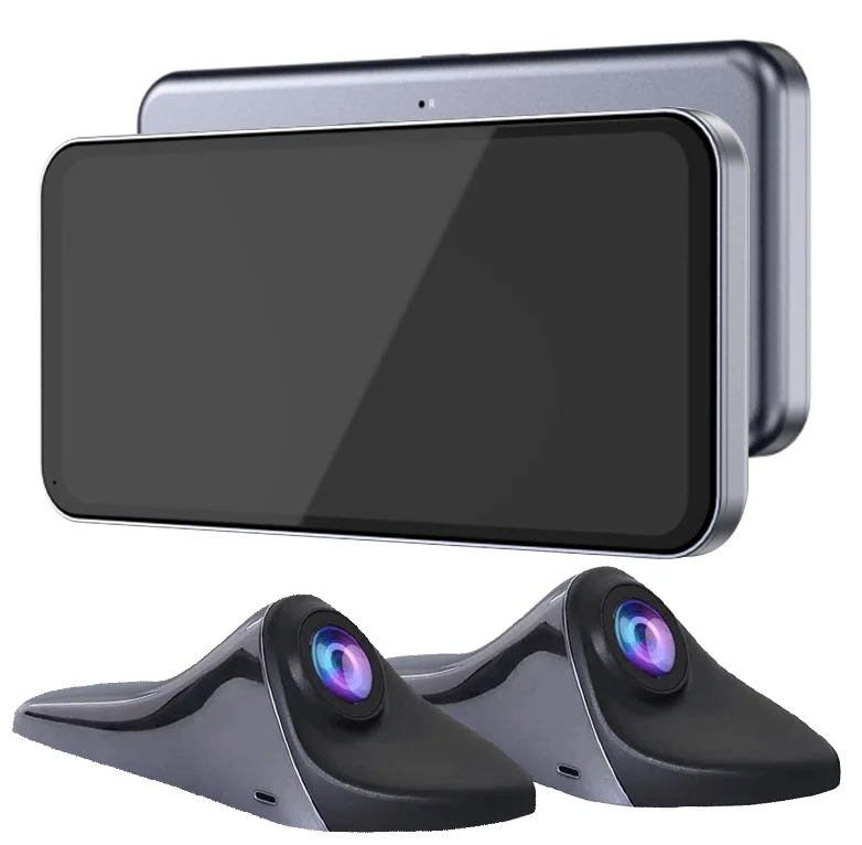 Car Rearview Mirror System with 6.25-Inch HD Monitor Blind Spot Detection AI BSD Left/Right Side Camera for Parking Assistance