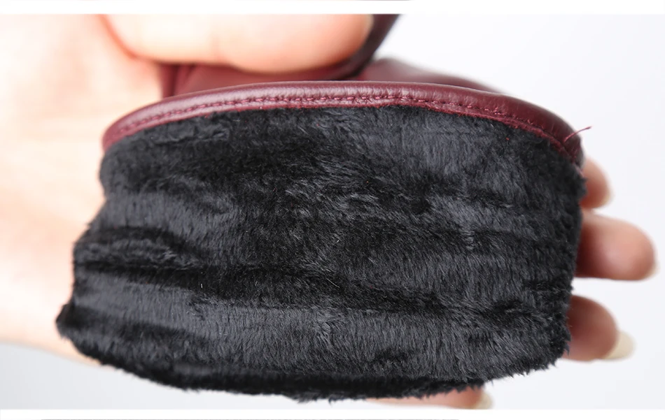 Simple Women's Gloves Winter Warm Plus Velvet Short Thin Touch Screen Gloves Driving Color Women's Leather Gloves High Quality