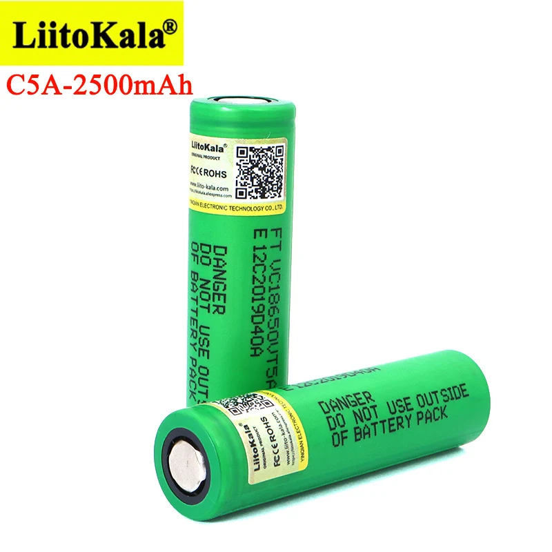 Liitokala VTC5A 2600mAh 18650 bateria litowa 20A 30A rozładowanie 18650 vtc5 do latarki z płaską głowicą