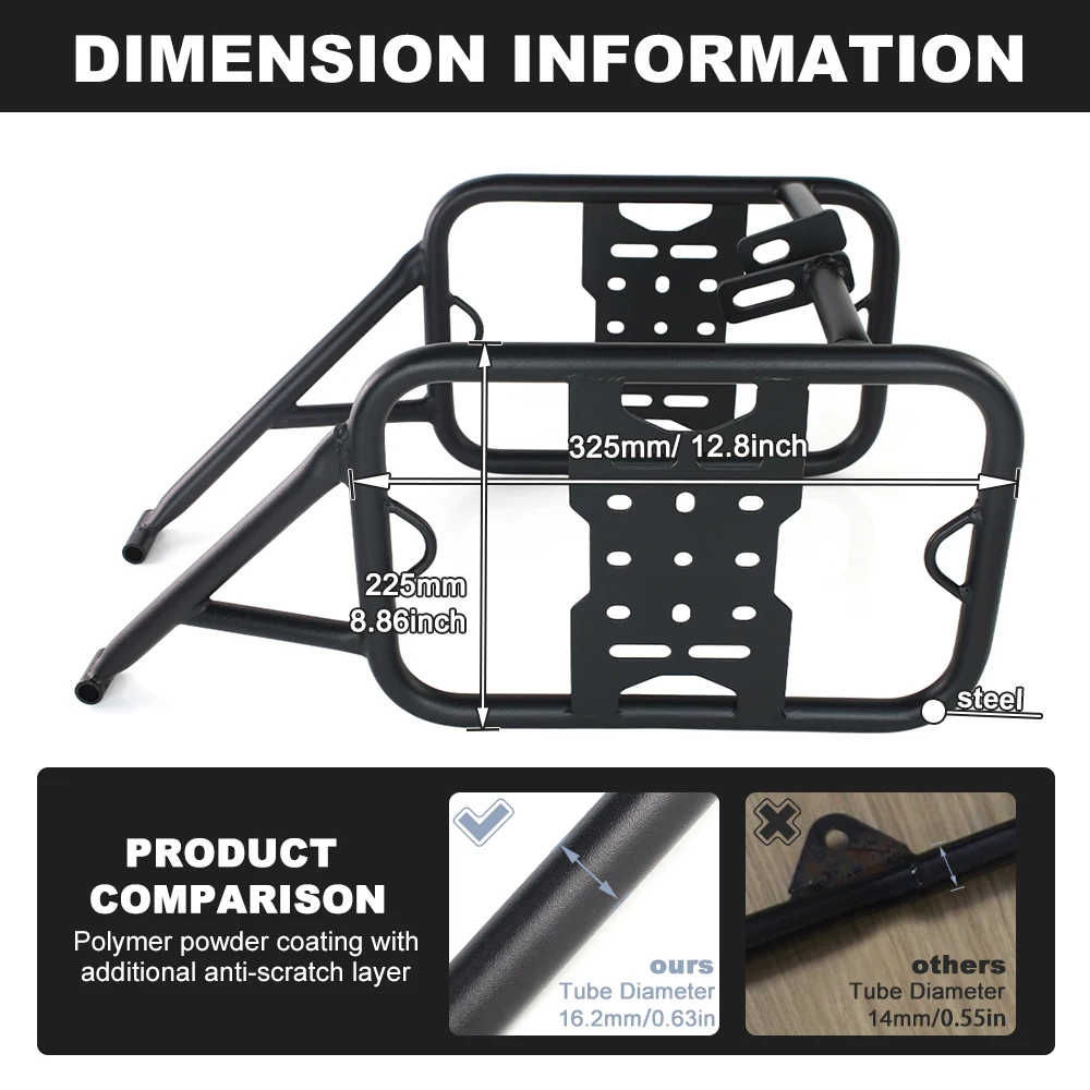 Motorcycle Saddlebag Bracket Panniers Rack Side Carrier DRZ400S DR-Z400S 2000-2024 DRZ400SM DR-Z400SM 2005-2024 For SUZUKI