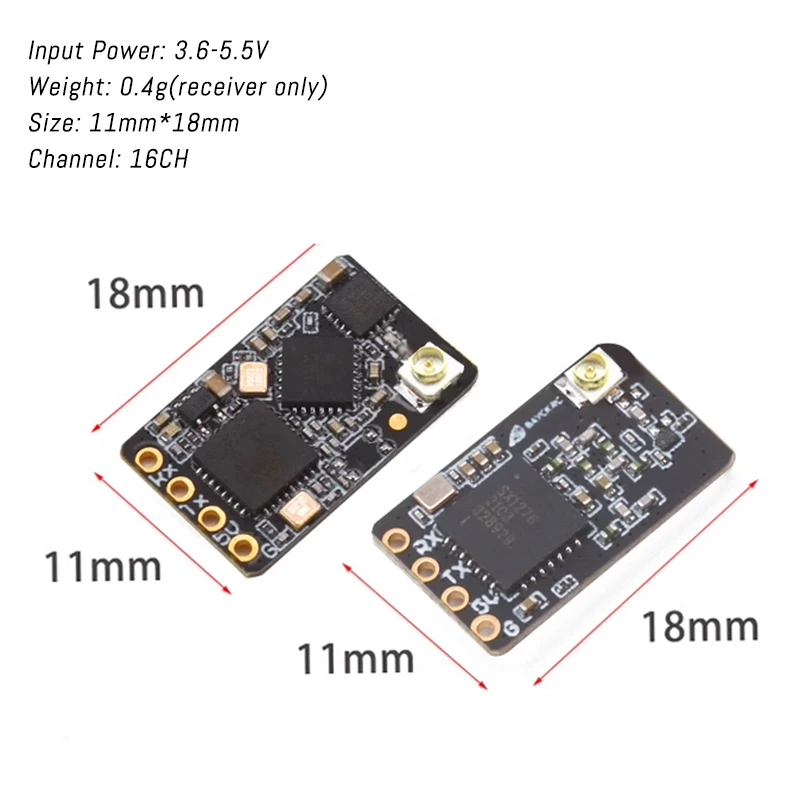 BAYCK ELRS Receiver 915M/2.4GHz NANO ExpressLRS RX T Type Antenna Support WiFi For RC FPV Racing Drone Quadcopter