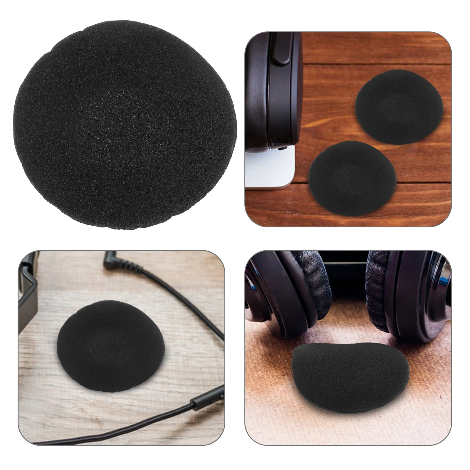 

80 pc Replacement Ear Cushions For Px100 Px131 Koss Black Foam Ear Pads Headphone Accessories Portable Audio