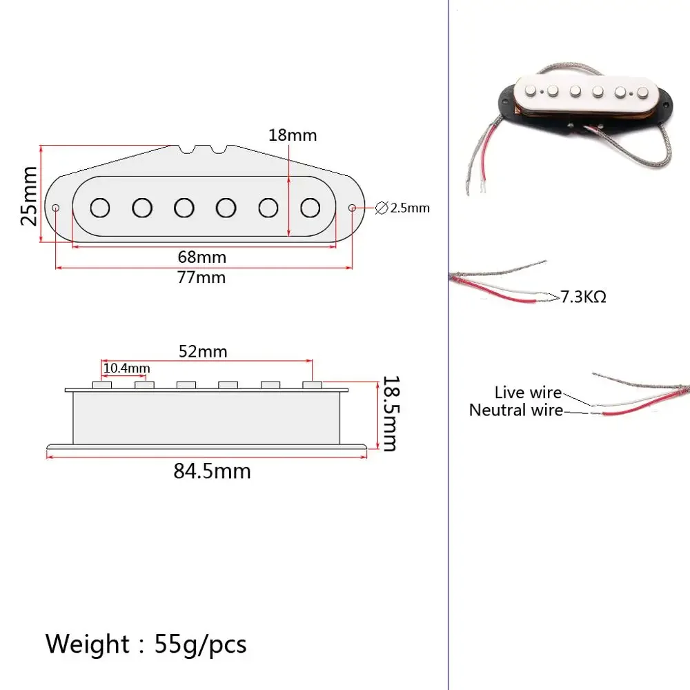 Hand wound pickups fit Fender stratocaster. Hot Custom ALNICO for 5 strat pickups.