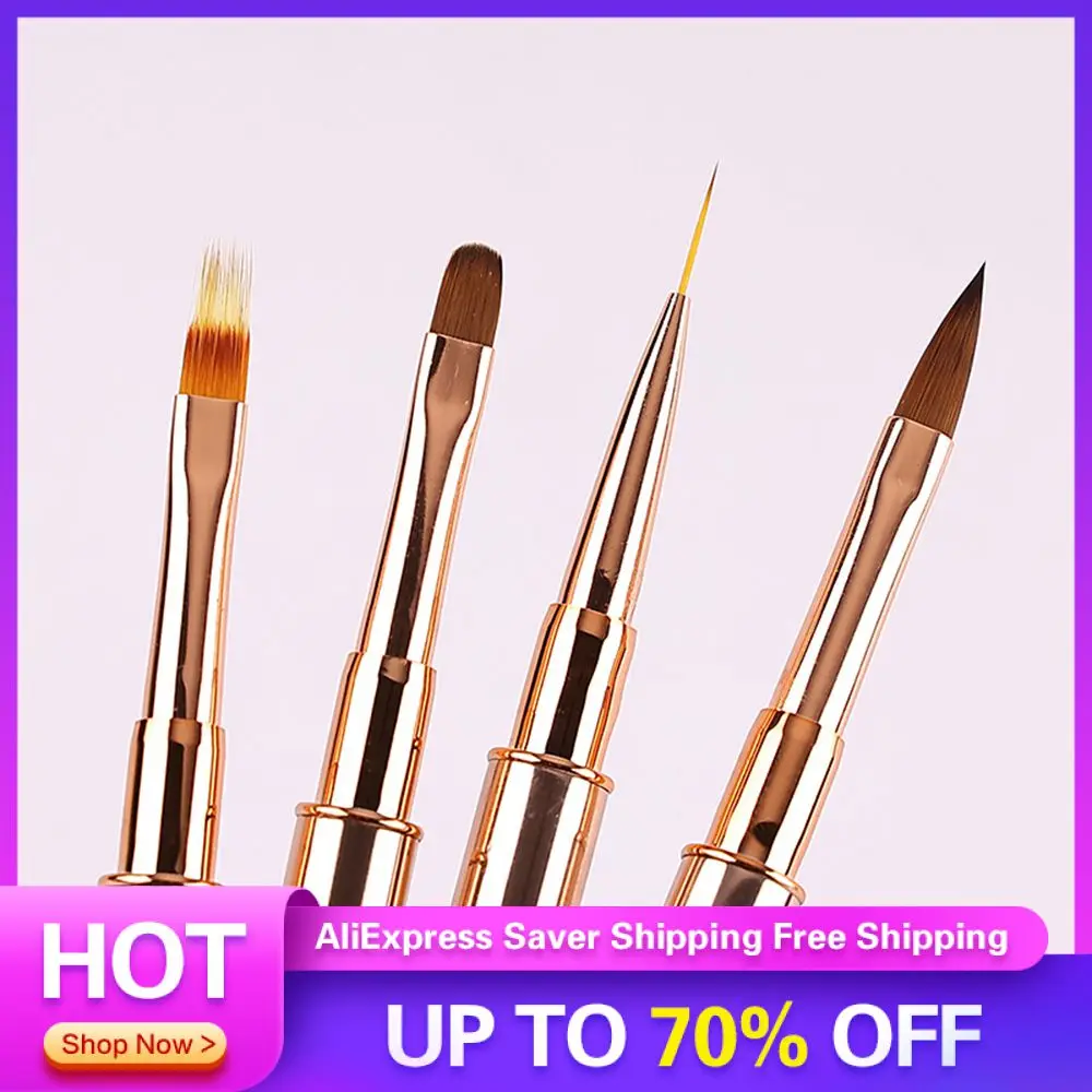 Nail Brush Dual-ended French Stripe Double Head Pen High Quality Manicure Tools Nails Brushes Portable Liner Accessories