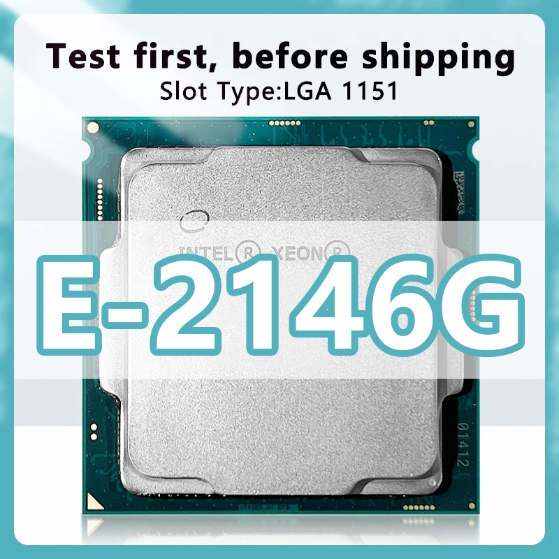 Xeon E-2146G CPU 6 Cores 12 Threads 3.50GHz 12MB 80W DDR4 LGA1151 For C246 Chipsets Server motherboard   xeon E2146G processor