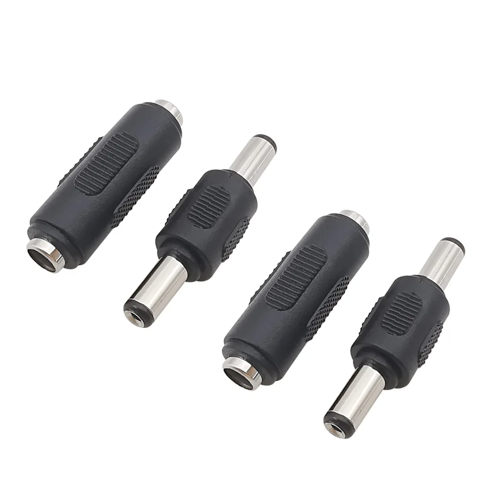 5,5 MM x 2,1 MM DC męskie do męskiego złącza wtykowego 5,5 mm x 2,1 mm DC żeńskie do żeńskiego adaptera jack do CCTV