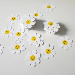 100pcs Daisy flower Paper Tags Garment Shoes Hang Tag DIY Craft Handmade Gift Tag Labels Gift Box Bags Packing Decor Accessories