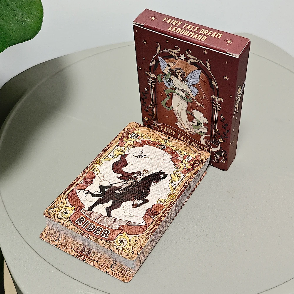 

Fairy Tale Dream Lenormand Deck 10*6cm 42 Pcs Rana System Cartoon Lenormand Cards
