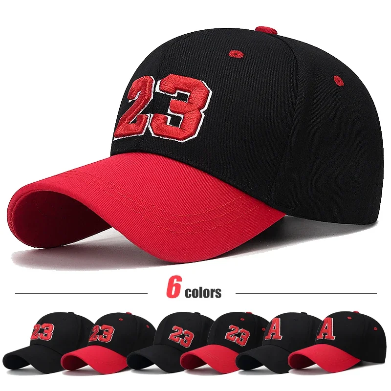 Four Seasons New Team Number 23 Rugby Sun Hat for Men and Women Couple Embroidered Letters Fashion Street Hat