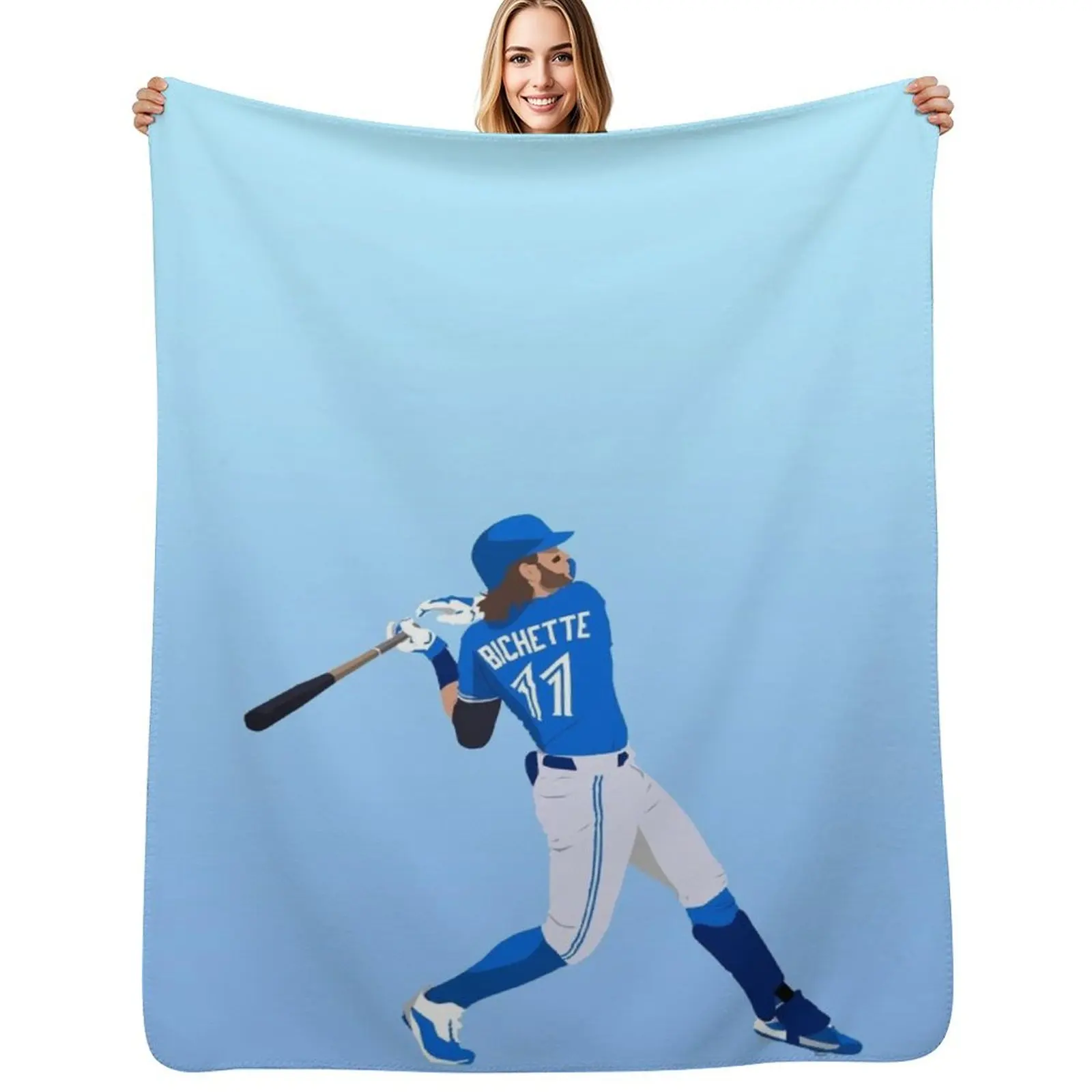 

Bo Bichette Minimalist Throw Blanket Air Conditioner Soft Blanket for Office Home