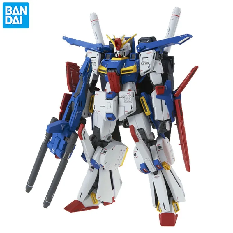 

In Stock Bandai MG 1/100 Enhanced ZZ Gundam Original Anime Figure Model Doll Action Figures Collection Toys Christmas Gifts PVC