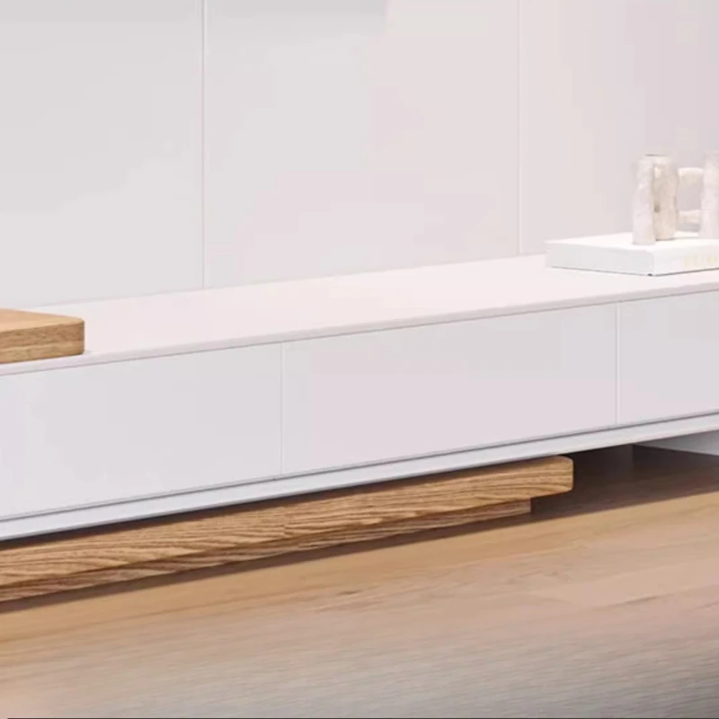 الحديثة بسيطة خشب متين تلفزيون خزانة سجل اللون ضوء فاخر توسيع غرفة المعيشة خزانة أرضية Mueble Para Tv أثاث المنزل