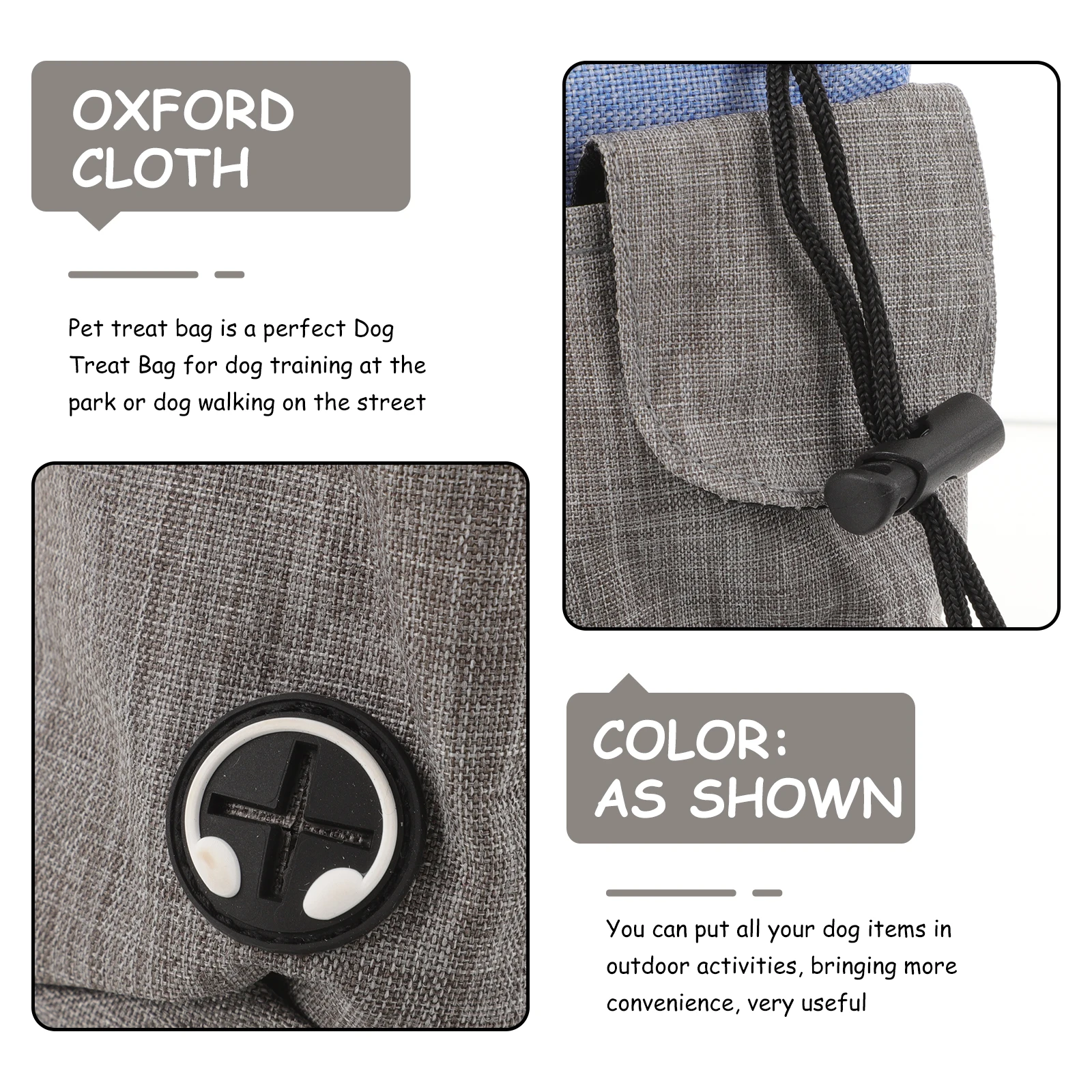 

Premium Pet Training Bag Reusable Oxford Cloth Portable Treat Pouch Outdoor Waist Snack Bag Multi-Function Wear-Resistant Dog