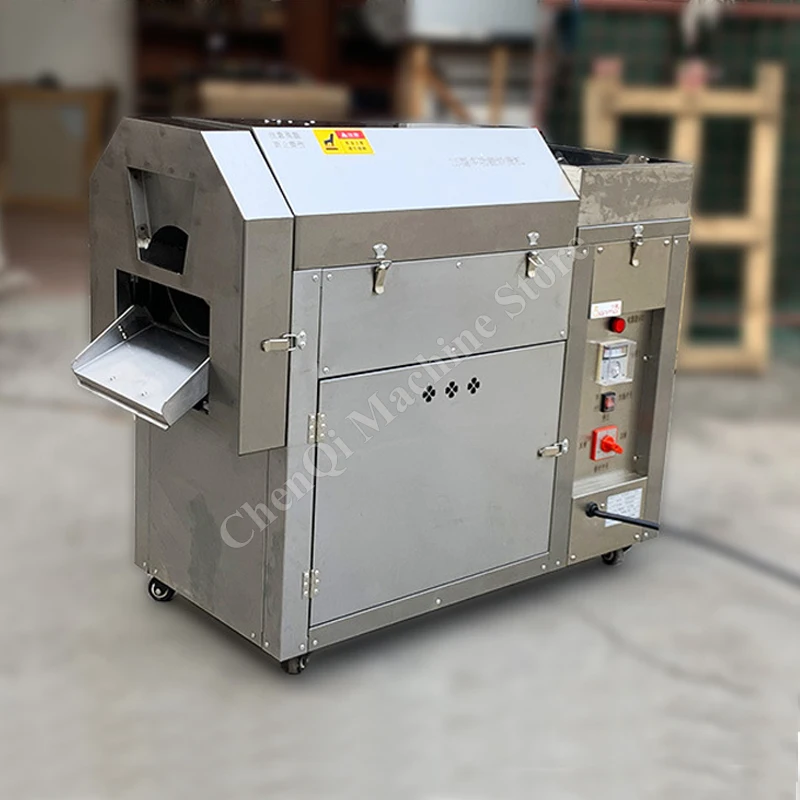 Tostado de nueces eléctrico, horno tostador de tambor rotativo de nueces secas industriales comerciales, máquina automática de maní tostado a Gas