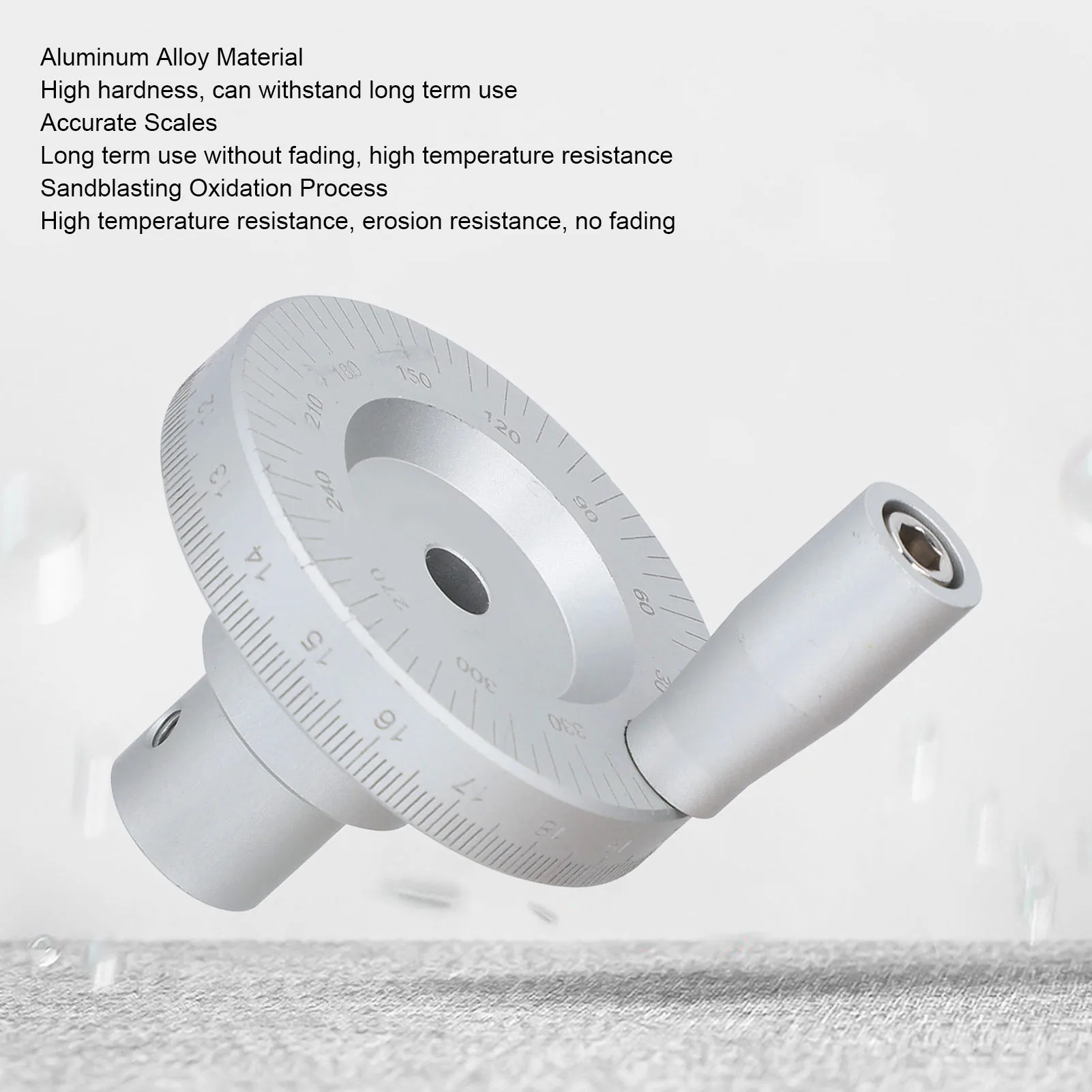 Drehhand rad 8mm Innen durchmesser hochgenaues Ersatz handrad aus Aluminium legierung für Schiebe tisch führungs schiene
